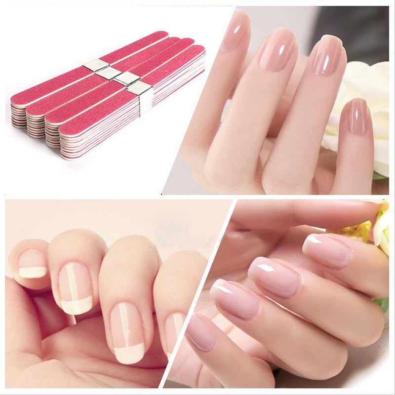 20pcs Pro Nail Art Sanding Files Polish Acrylic Block Buffer Manicure Tips Salon Manicure UV Gel Polisher Nail Files Polish Tool